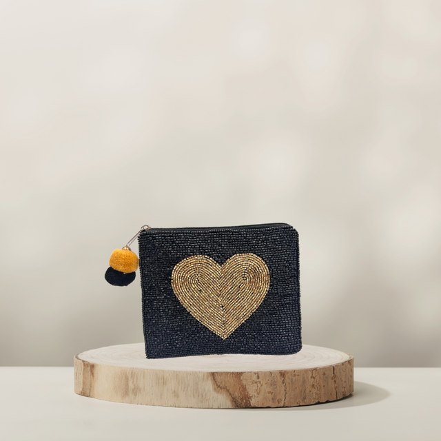Perlen Geldbörse Golden Heart – COUNTRY HIGH