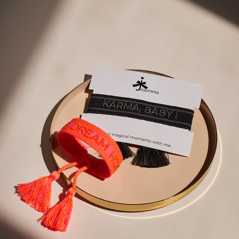 Karma, Baby! | Statement Armband - Grau