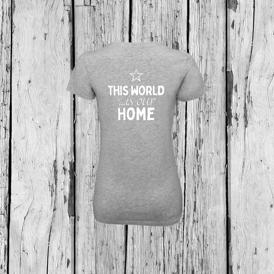 This World is our Home | T-Shirt V-Ausschnitt | Girls