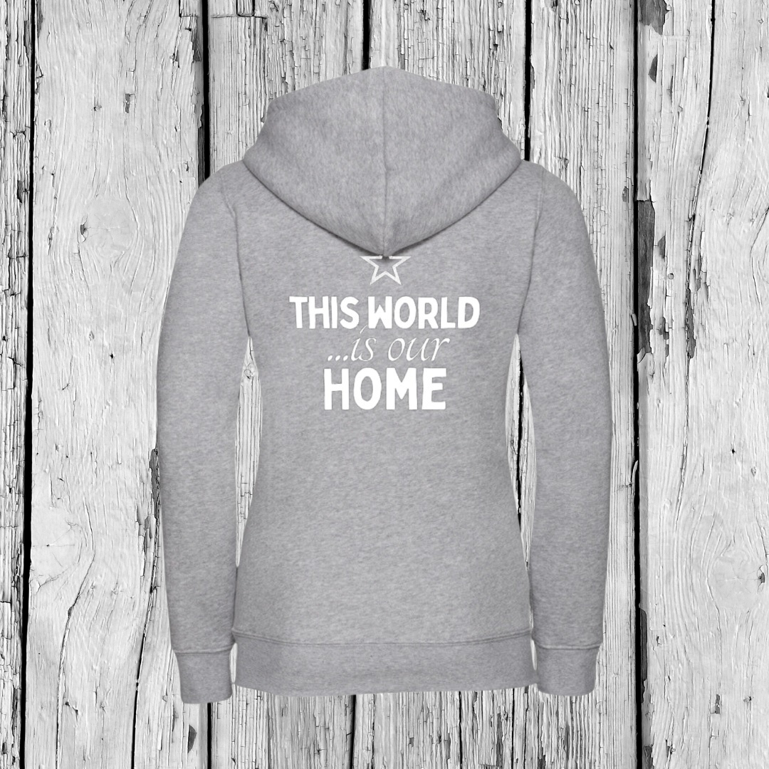 This World is our Home | Zip Sweater | Girls