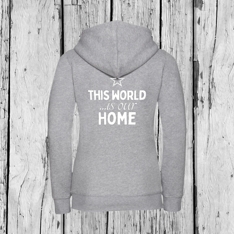 This World is our Home | Zip Sweater | Girls