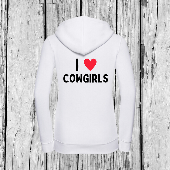 I love Cowgirls | Zip Sweater | Girls