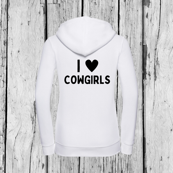 I love Cowgirls | Zip Sweater | Girls