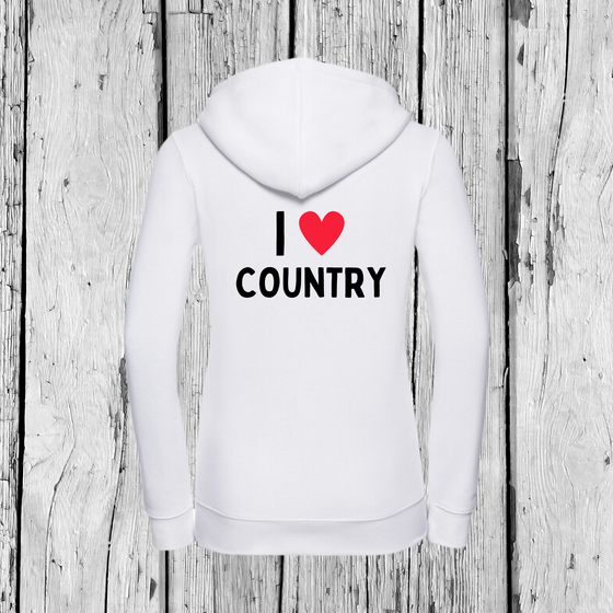 I love Country | Zip Sweater | Girls