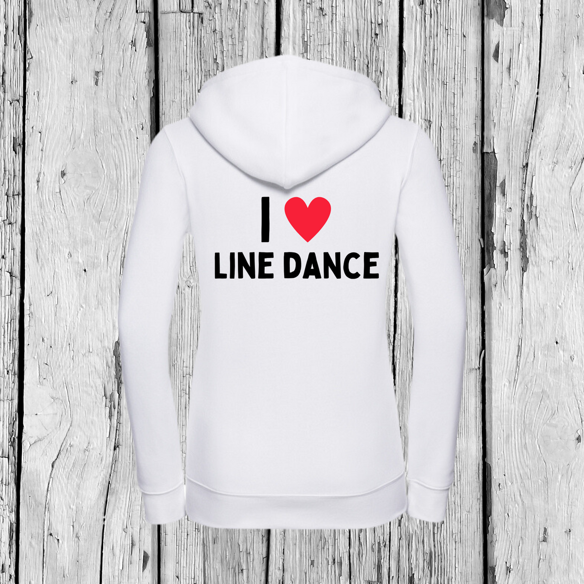I love line dancing | Zip sweater | Girls