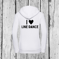 I love line dancing | Zip sweater | Girls