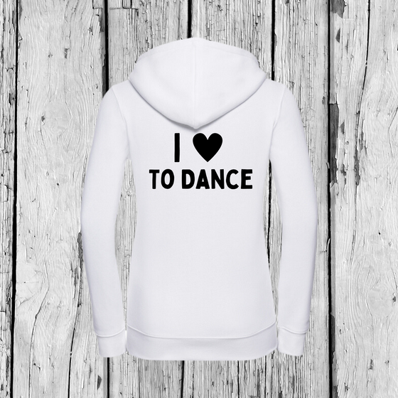 I love to Dance | Zip Sweater | Girls