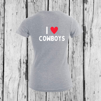 I love Cowboys | T-Shirt V-Ausschnitt | Girls