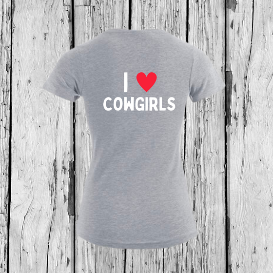 I love Cowgirls | T-Shirt V-Ausschnitt | Girls