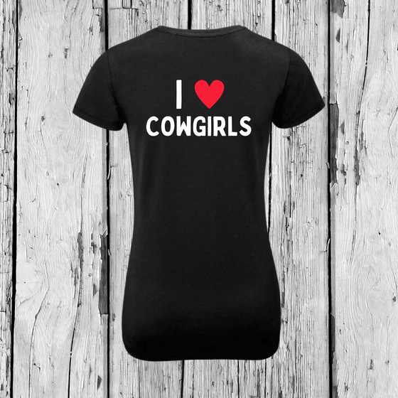 I love Cowgirls | T-Shirt Rundhals | Girls