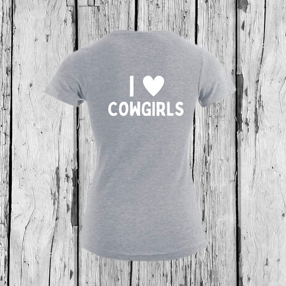 I love Cowgirls | T-Shirt V-Ausschnitt | Girls