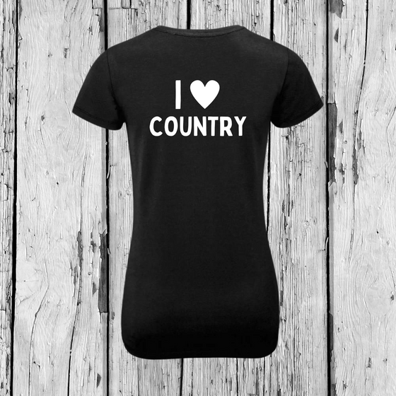 I love Country | T-Shirt Rundhals | Girls