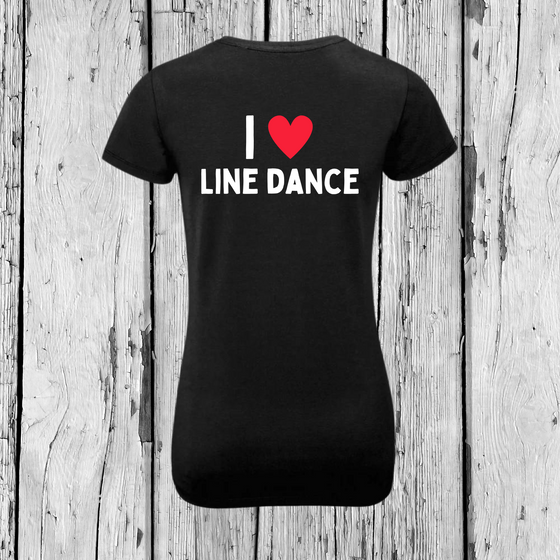 I love Line Dance | T-Shirt Rundhals | Girls