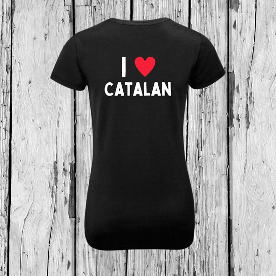 I love Catalan | T-Shirt Rundhals | Girls