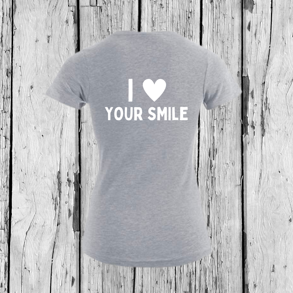 I love your Smile | T-Shirt V-Ausschnitt | Girls