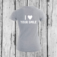 I love your Smile | T-Shirt V-Ausschnitt | Girls