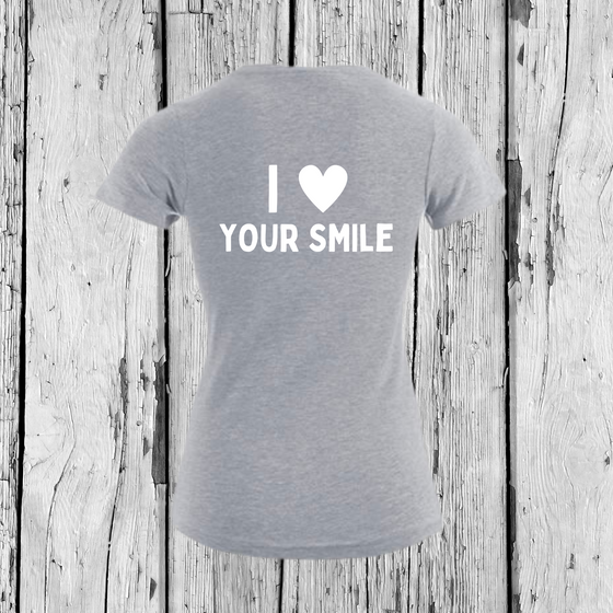 I love your Smile | T-Shirt V-Ausschnitt | Girls