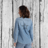 Jeanshemd Classic | Glitzerstern | Girls