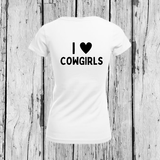 I love Cowgirls | T-Shirt Rundhals | Girls