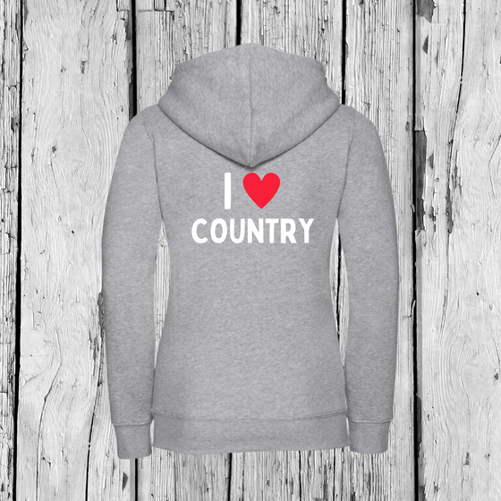 I love Country | Zip Sweater | Girls