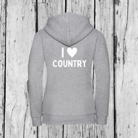 I love Country | Zip Sweater | Girls