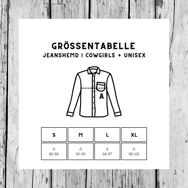 Jeanshemd Classic | Glitzerstern | Girls