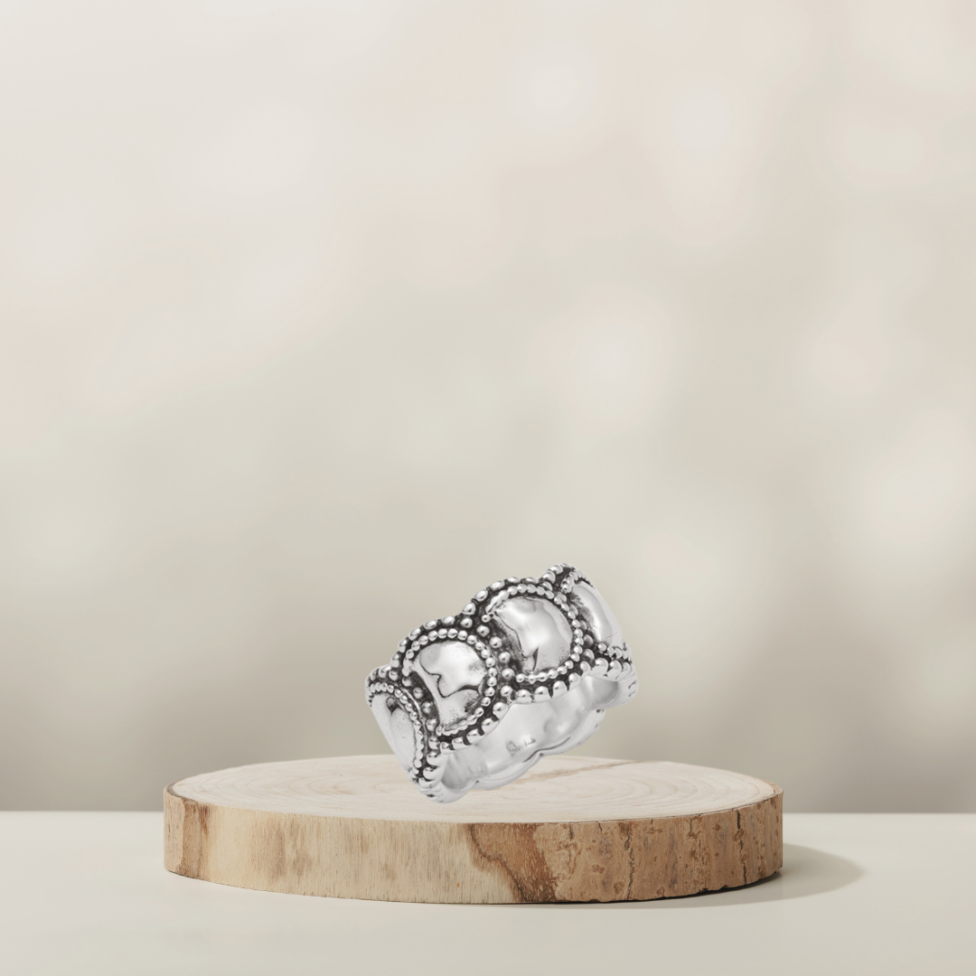 Maia Ring Silber Small gehämmert – COUNTRY HIGH