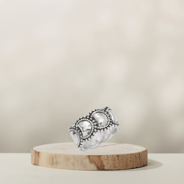 Maia Ring Silber Small gehämmert – COUNTRY HIGH