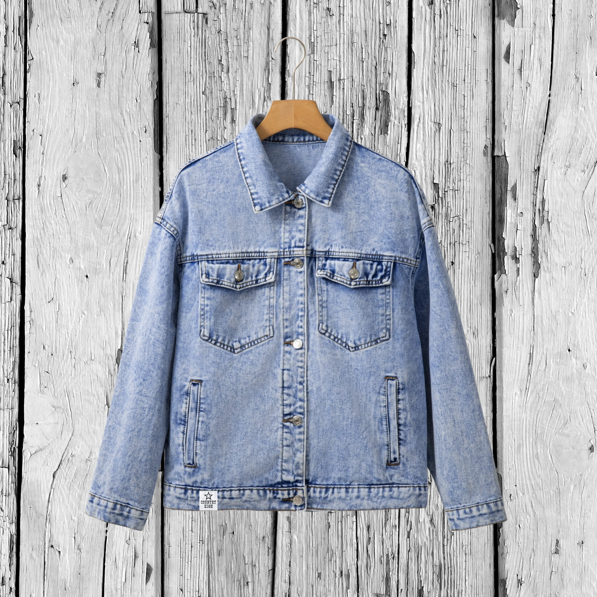 Jeansjacke Loose | Glitzerstern | Girls
