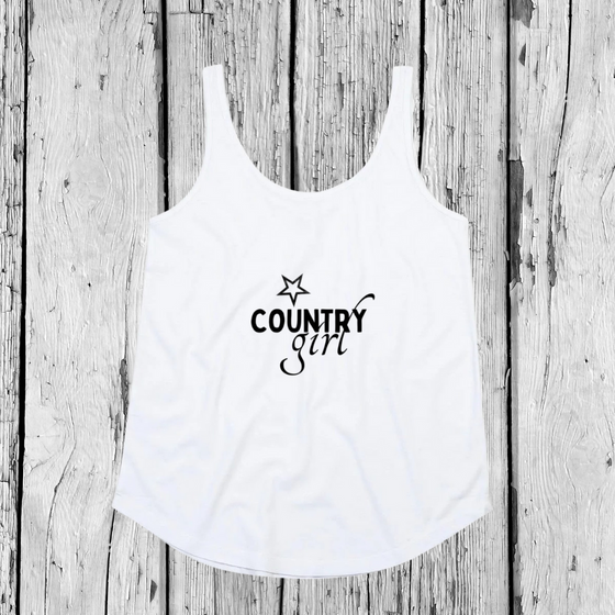 Country Girl | Tank Top Loose | Girls