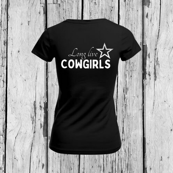 Long live Cowgirls | T-Shirt V-Ausschnitt | Girls