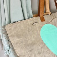 Big Bag | Herz Türkis