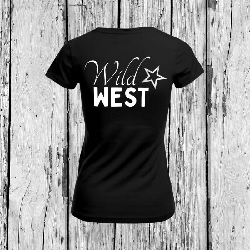 Wild West | T-Shirt V-Ausschnitt | Girls