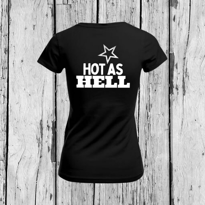Hot as Hell | T-Shirt V-Ausschnitt | Girls