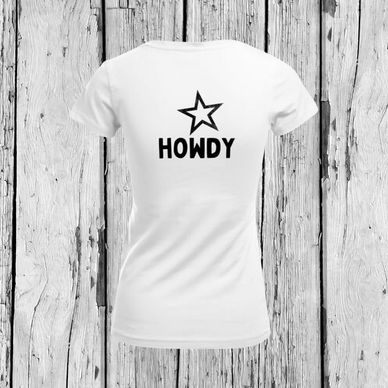 Howdy | T-Shirt V-Ausschnitt | Girls