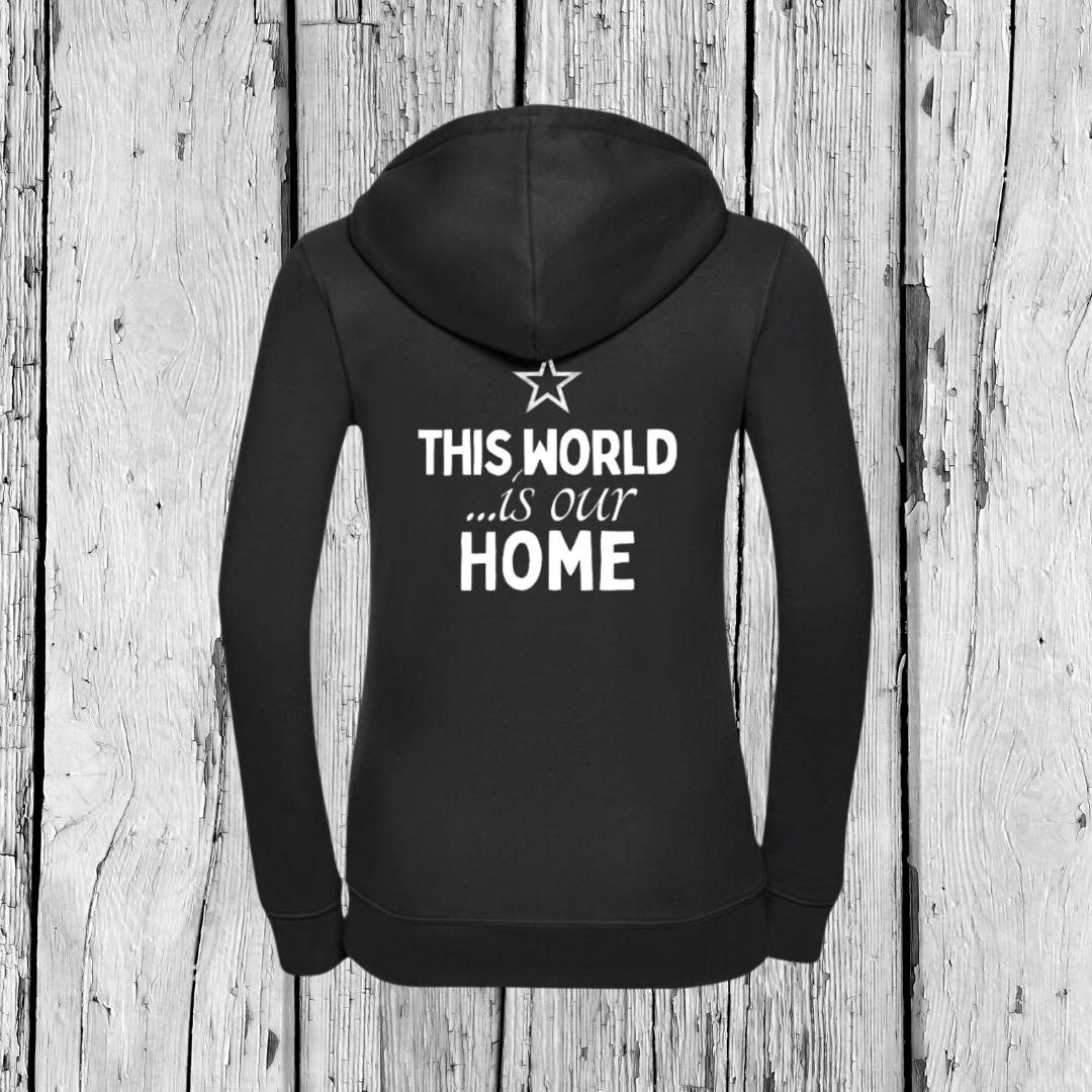 This World is our Home | Zip Sweater | Girls