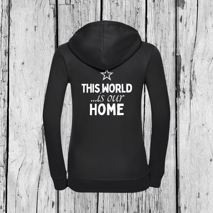 This World is our Home | Zip Sweater | Girls