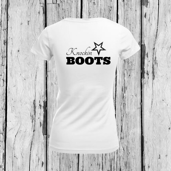 Knockin' Boots | T-Shirt V-Ausschnitt | Girls