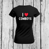 I love Cowboys | T-Shirt V-Ausschnitt | Girls