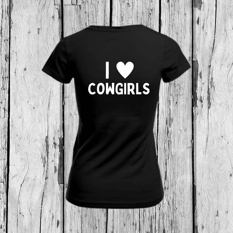 I love cowgirls | T-shirt V-neck | Girls