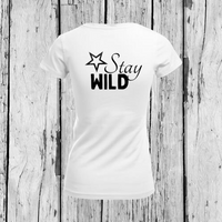 Stay Wild | V-Neck T-Shirt | Girls 