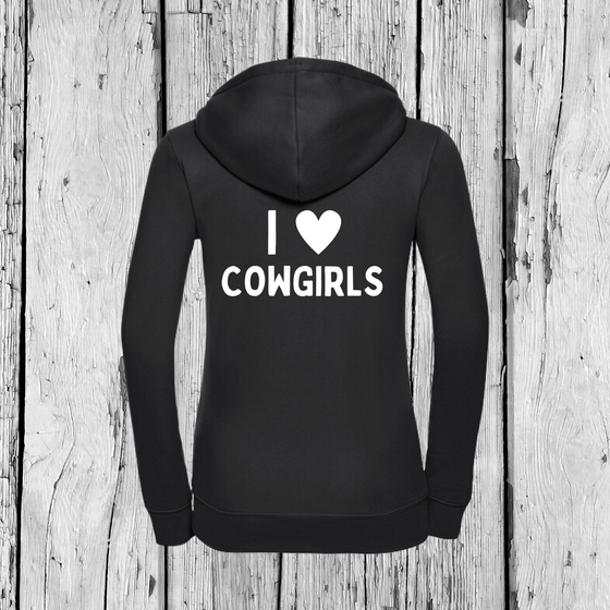 I love Cowgirls | Zip Sweater | Girls