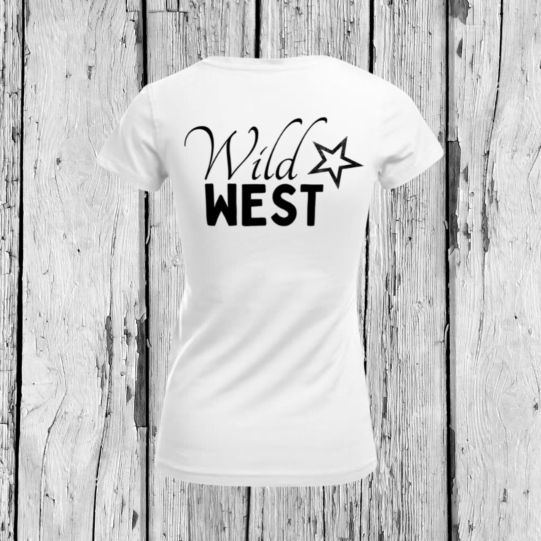 Wild West | T-Shirt V-Ausschnitt | Girls