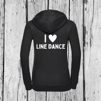 I love line dancing | Zip sweater | Girls