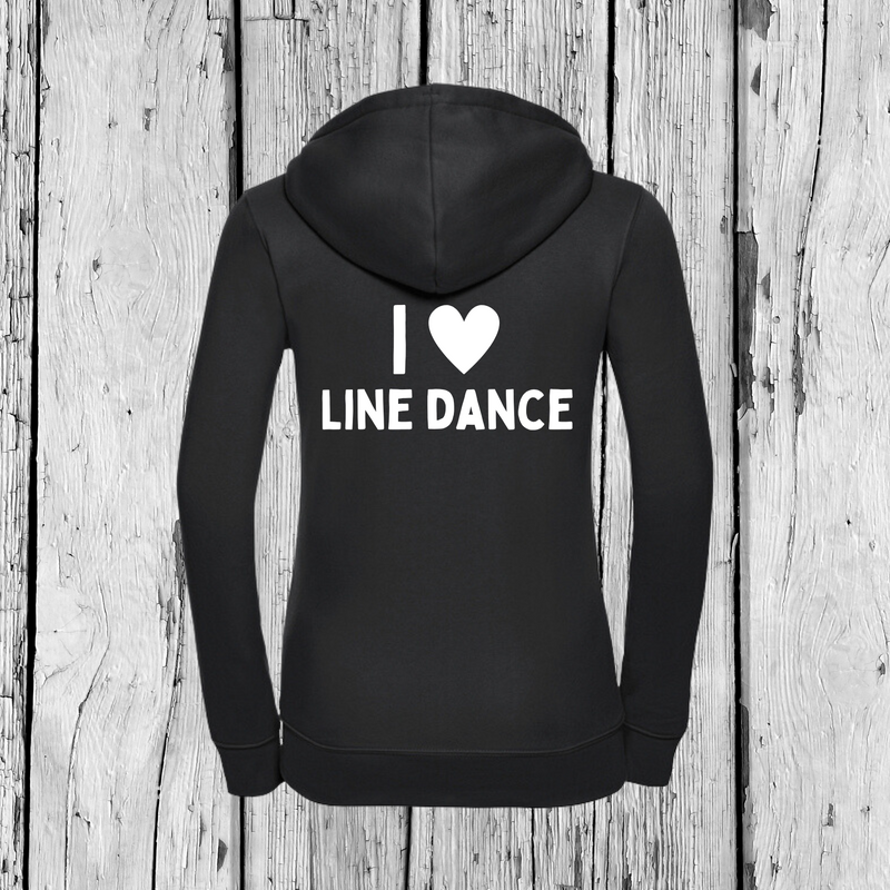 I love line dancing | Zip sweater | Girls