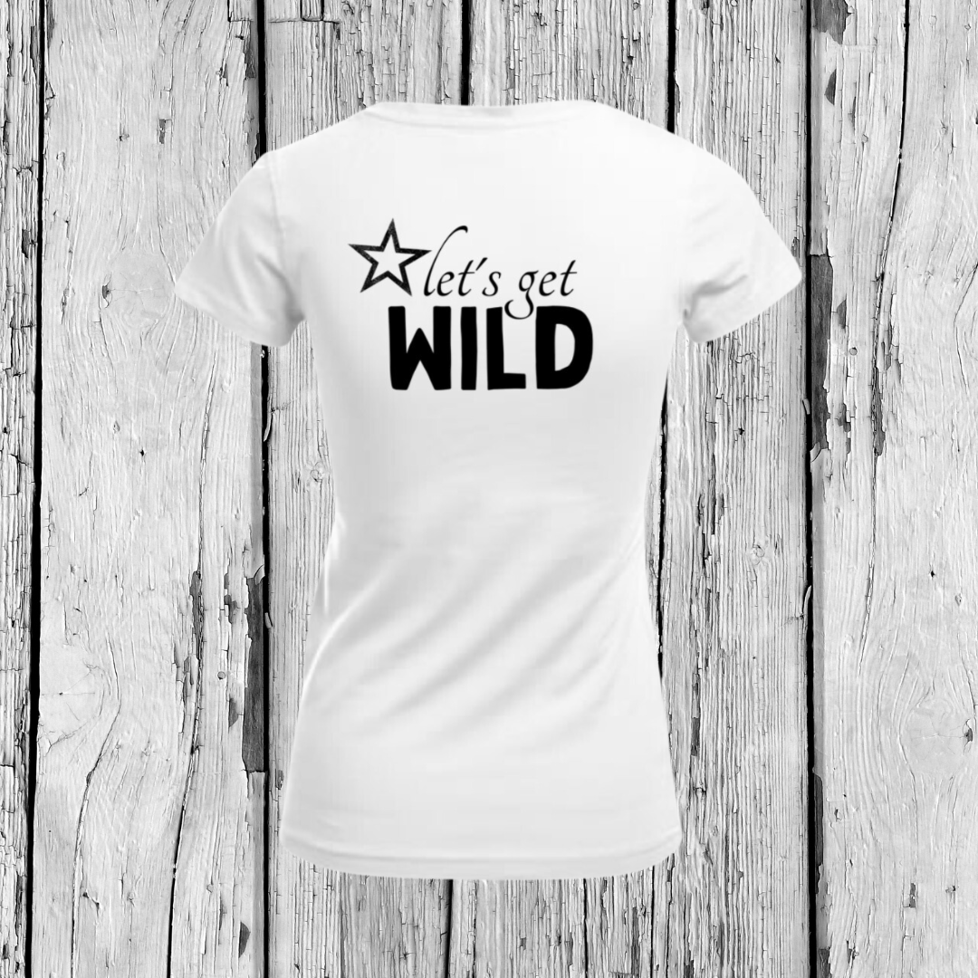 Let's get Wild | T-Shirt V-Ausschnitt | Girls