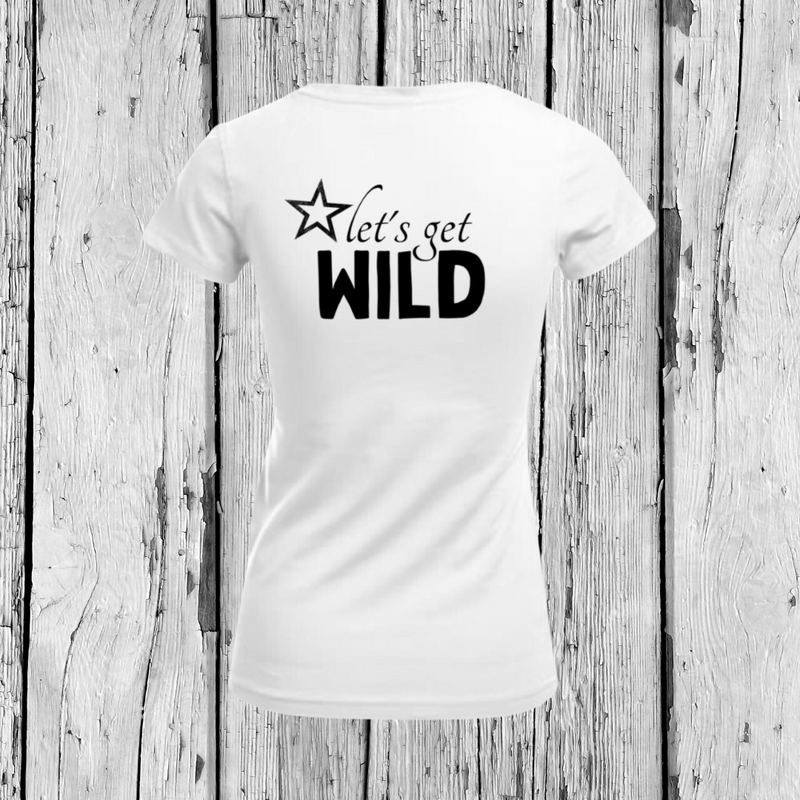 Let's get Wild | T-Shirt V-Ausschnitt | Girls