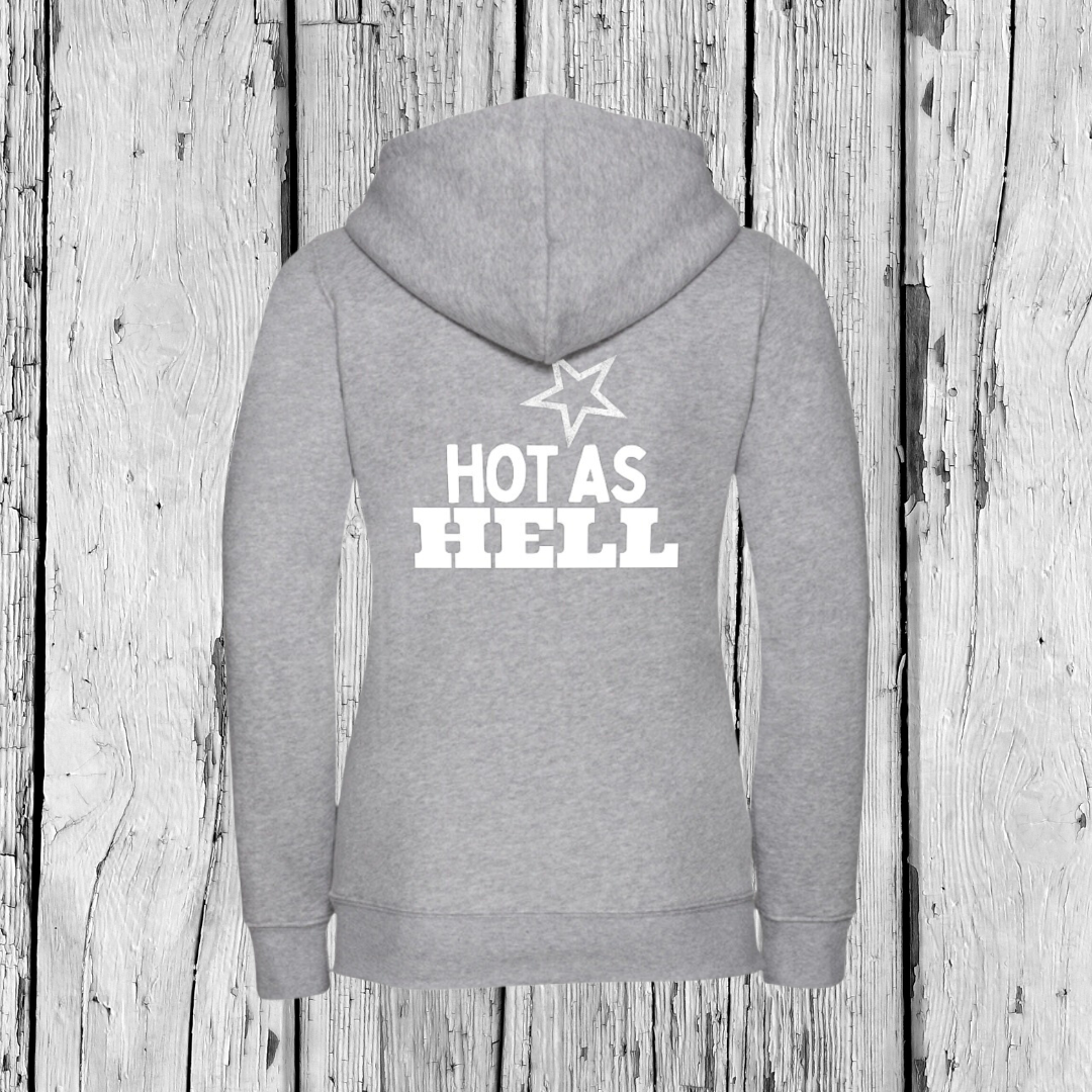 Hot as Hell | Zip sweater | Girls 