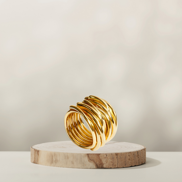 Positano Ring Gold breit – COUNTRY HIGH Schmuck