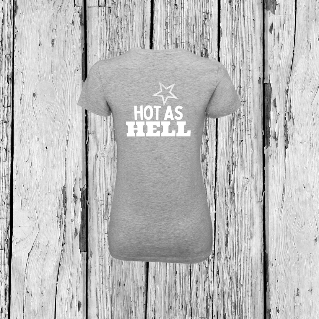 Hot as Hell | T-shirt V-neck | Girls